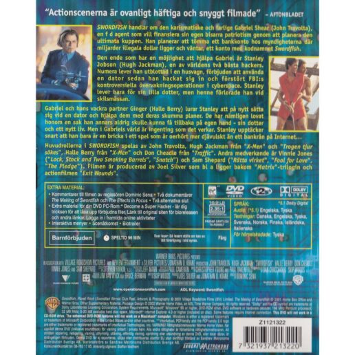 Swordfish DVD (Begagnad)