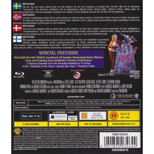 Beetlejuice Blu-Ray (Begagnad)