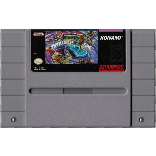 Turtles IV Turtles in Time Super Nintendo SNES IMPORT (Begagnad)