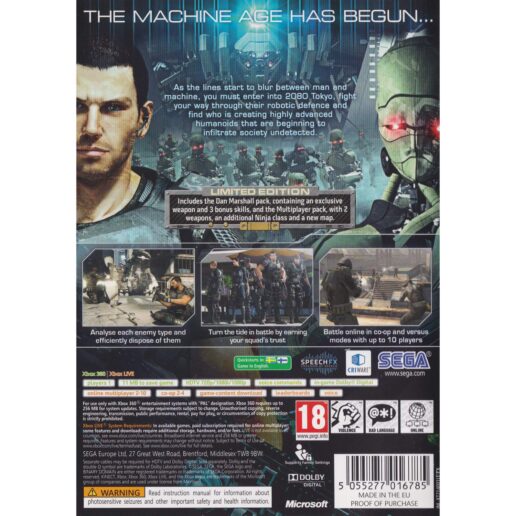 Binary Domain Xbox 360 (Begagnad)