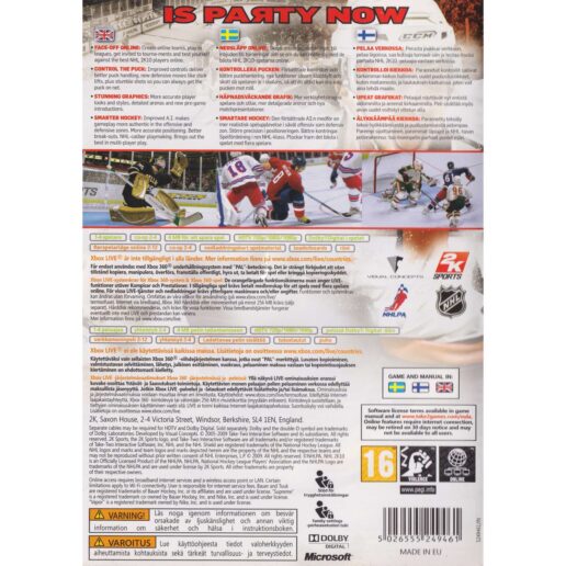 NHL 2K10 Xbox 360 Swedish (Begagnad)
