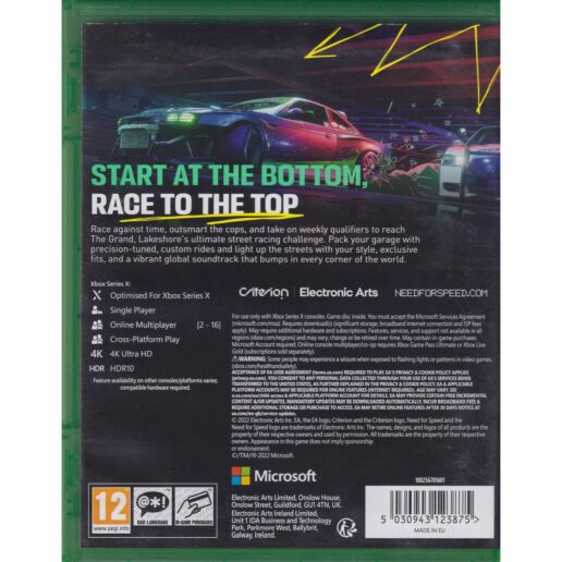 Need for Speed Unbound Xbox Series X (Begagnad)