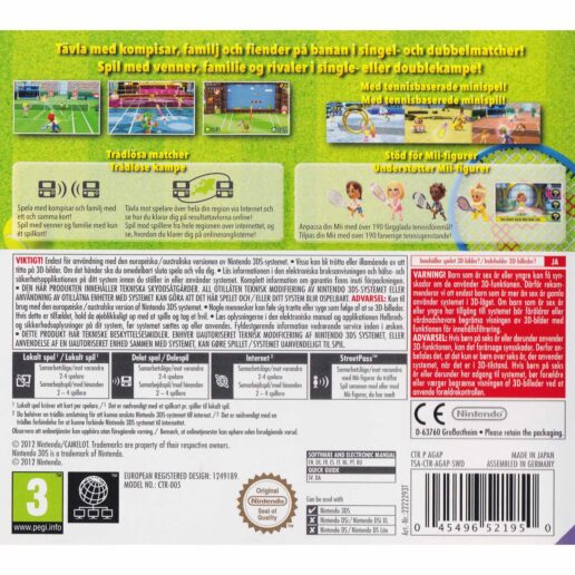 Mario Tennis Open Nintendo 3DS Nordic (Begagnad)