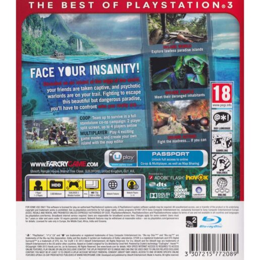 Far Cry 3 Playstation 3 PS3 Essentials (Begagnad)