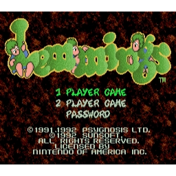 Lemmings Super Nintendo SNES SCN (Begagnad)