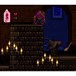 Beauty and the Beast Super Nintendo SNES SCN (Begagnad)