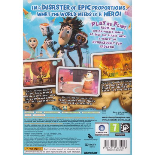 Cloudy With a Chance of Meatballs Xbox 360 (Begagnad)
