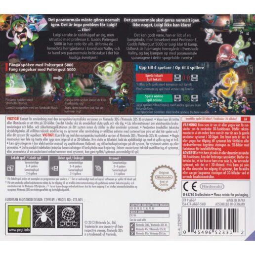 Luigis Mansion 2 Nintendo 3DS Nordic (Begagnad)