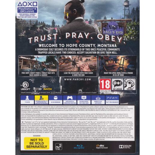 Far Cry 5 Playstation 4 PS4 Bundle Copy (Begagnad)