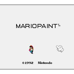 Mario Paint + Super NES Mouse Super Nintendo SNES (Begagnad)
