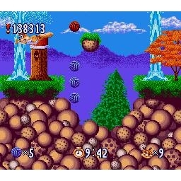 Bubsy in Claws Encounters of the Furred Kind Super Nintendo SNES SCN (Begagnad)