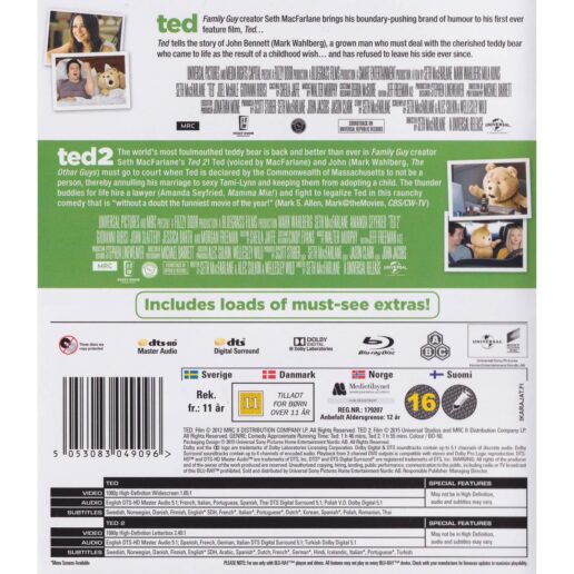 Ted & Ted 2 Blu-Ray (Begagnad)