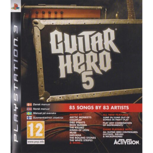 Guitar Hero 5 Playstation 3 PS3 Bundle Copy (Begagnad)