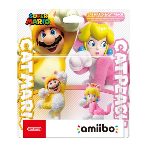 Amiibo Super Mario - Cat Mario & Cat Peach