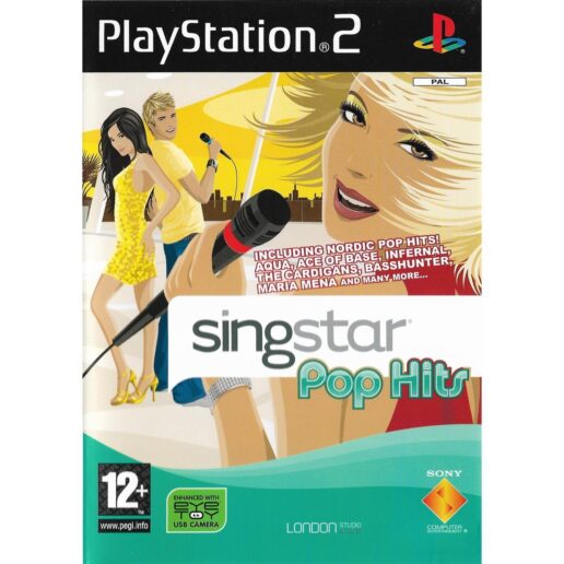 Singstar Pop Hits Playstation 2 PS2 Nordic (Begagnad)