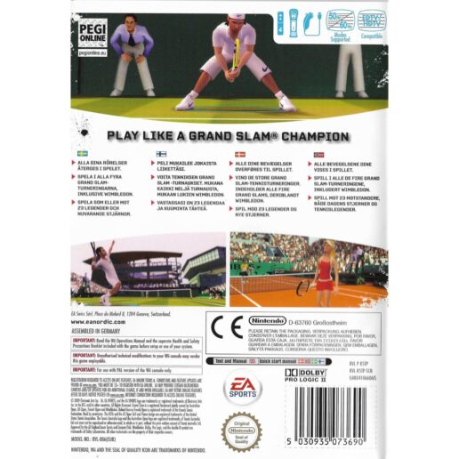 Grand Slam Tennis Nintendo Wii Nordic (Begagnad)