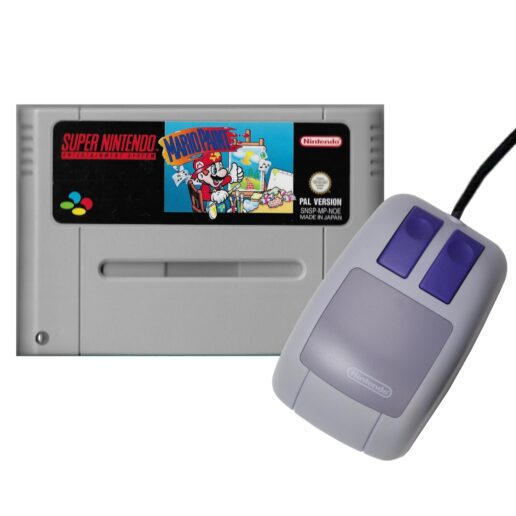 Mario Paint + Super NES Mouse Super Nintendo SNES (Begagnad)