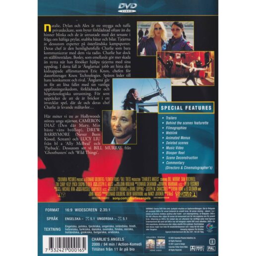 Charlies Änglar DVD (Begagnad)