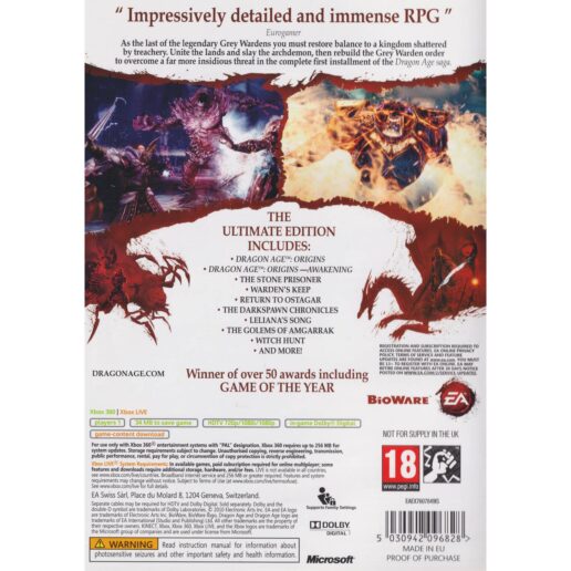 Dragon Age Origins Ultimate Edition Xbox 360 (Begagnad)