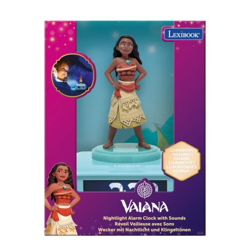 Disney Moana Vaiana 3D Night Light Alarm Clock