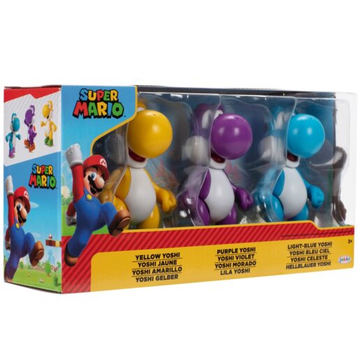 Super Mario Bros Yoshi pack 3 figures 10cm