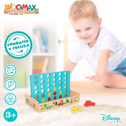 Disney Four in a Row wooden game
