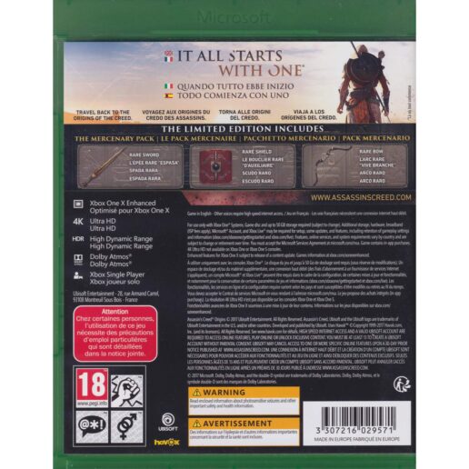 Assassins Creed Origins Limited Edition Xbox One (Begagnad)