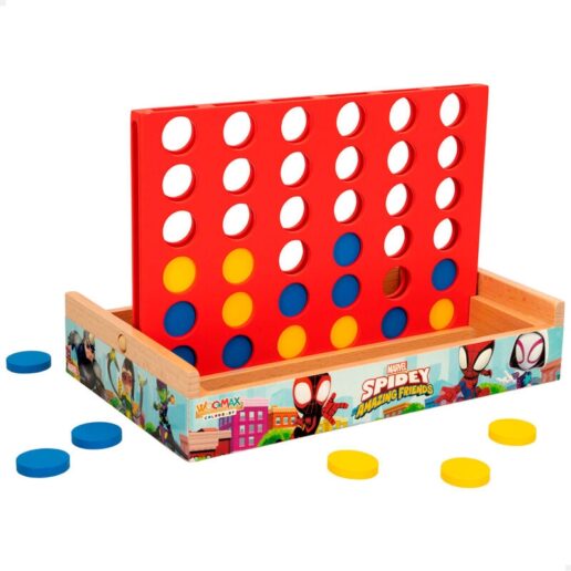 Marvel Spidey Four in a Row wooden game