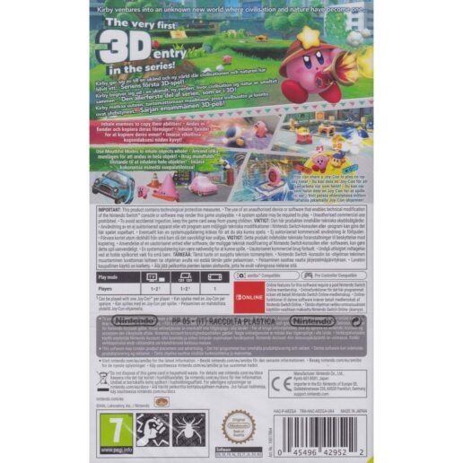 Kirby and the Forgotten Land Nintendo Switch Nordic