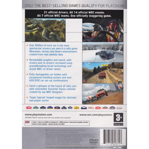 WRC II Extreme Playstation 2 PS2 Platinum (Begagnad)