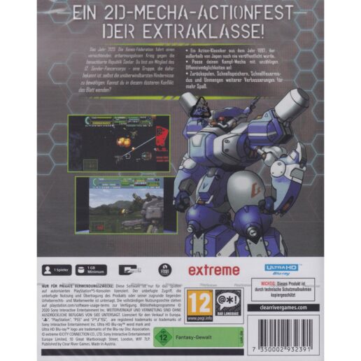 Assault Suit Leynos 2 Saturn Tribute Playstation 5 PS5 USK
