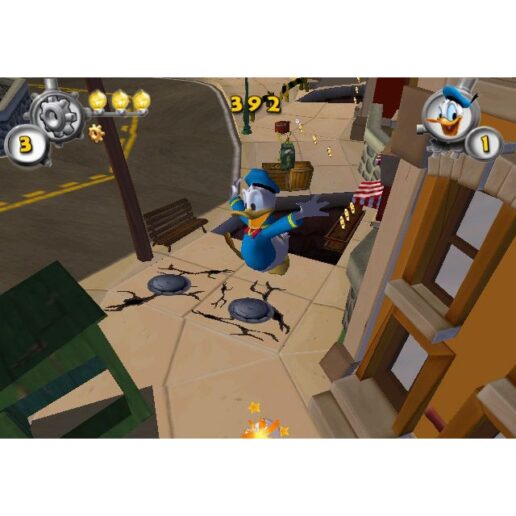 Donald Duck Quack Attack Playstation 2 PS2 Nordic (Begagnad)