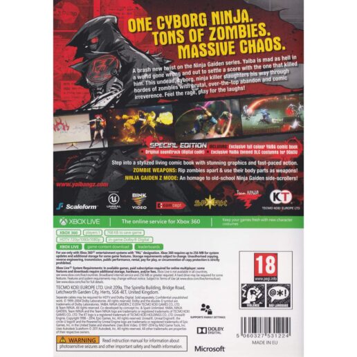 Yaiba Ninja Gaiden Z Special Edition Xbox 360 (Begagnad)