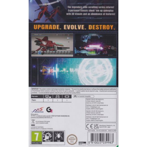R-Type Final 2 Nintendo Switch