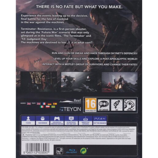 Terminator Resistance Playstation 4 PS4