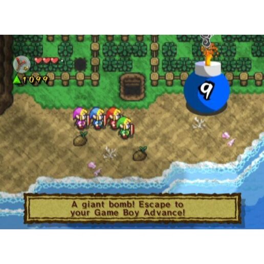 The Legend of Zelda Four Swords Adventures Nintendo Gamecube (Begagnad)