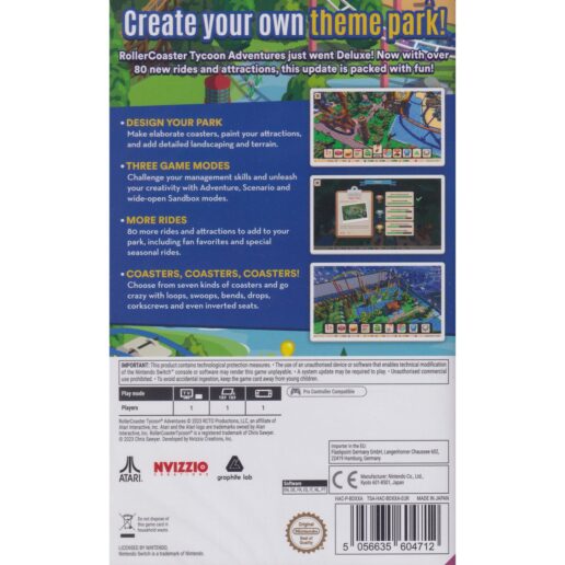 RollerCoaster Tycoon Adventures Deluxe Nintendo Switch