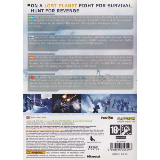 Lost Planet Extreme Condition Xbox 360 Nordic (Begagnad)
