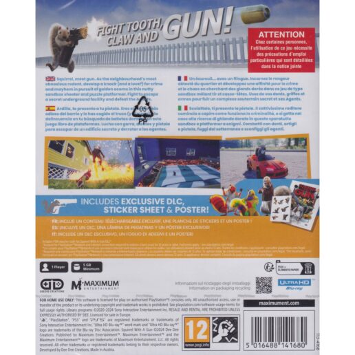 Squirrel with a Gun Playstation 5 PS5
