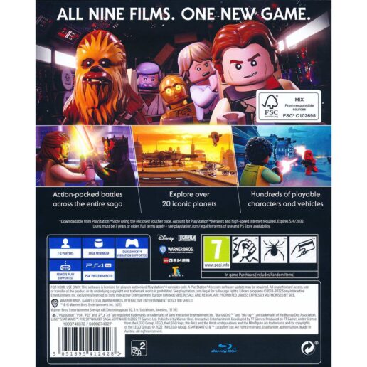 Lego Star Wars The Skywalker Saga Playstation 4 PS4 (Begagnad)