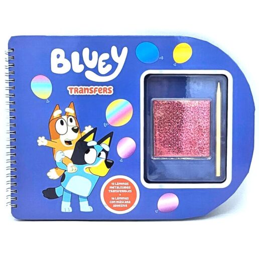 Bluey transfers notebook