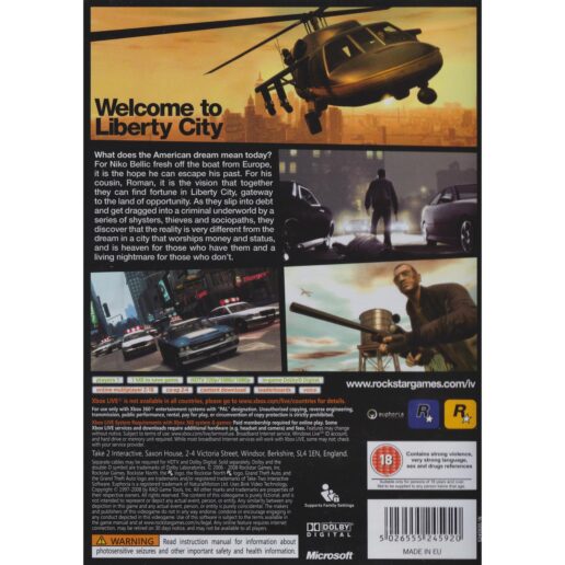 Grand Theft Auto IV Xbox 360 (Begagnad)