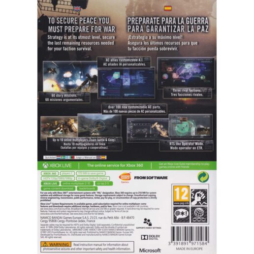 Armored Core Verdict Day Xbox 360 Swedish (Begagnad)