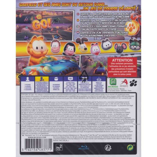 Garfield Kart Furious Racing Playstation 4