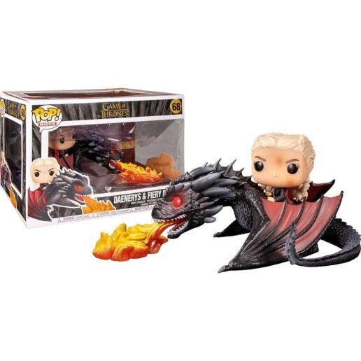 POP figure Rides Game of Thrones Daenerys on Fiery Drogon