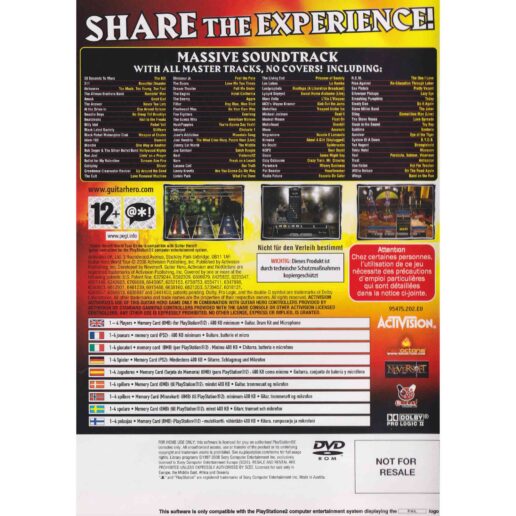 Guitar Hero World Tour Playstation 2 PS2 Bundle Copy Nordic (Begagnad)