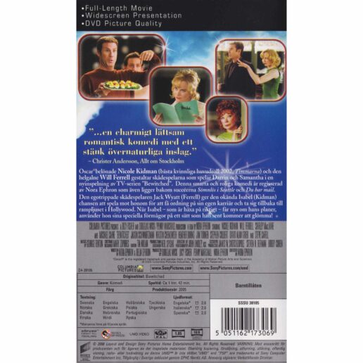 Bewitched En förtrollad romans UMD Video Playstation Portable PSP Swedish (Begagnad)