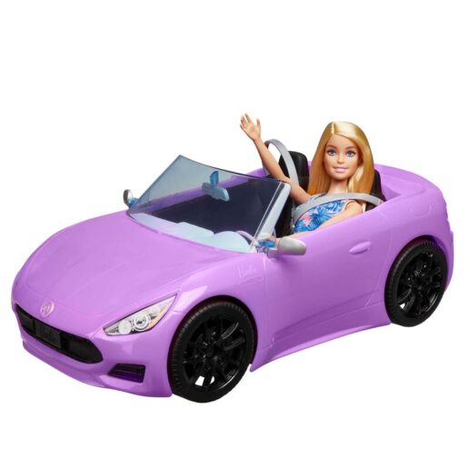 Barbie Purple Convertible + doll