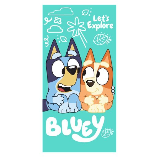 Bluey microfibre beach towel