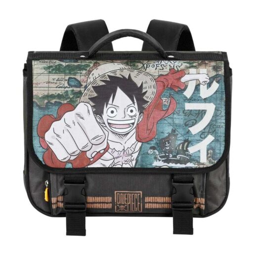 One Piece Map backpack schoolbag
